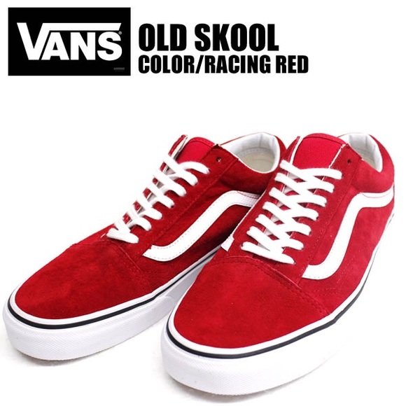 vans red suede old skool